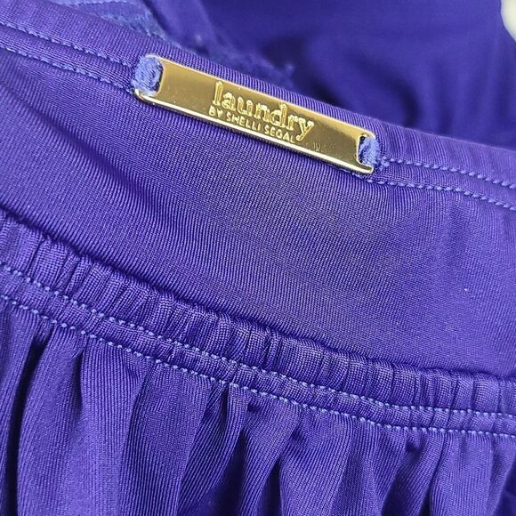 Laundry Shelli Segal Sapphire Blue Halter Laser Cut Tankini Cheeky Swim Suit Sm - Picture 13 of 16